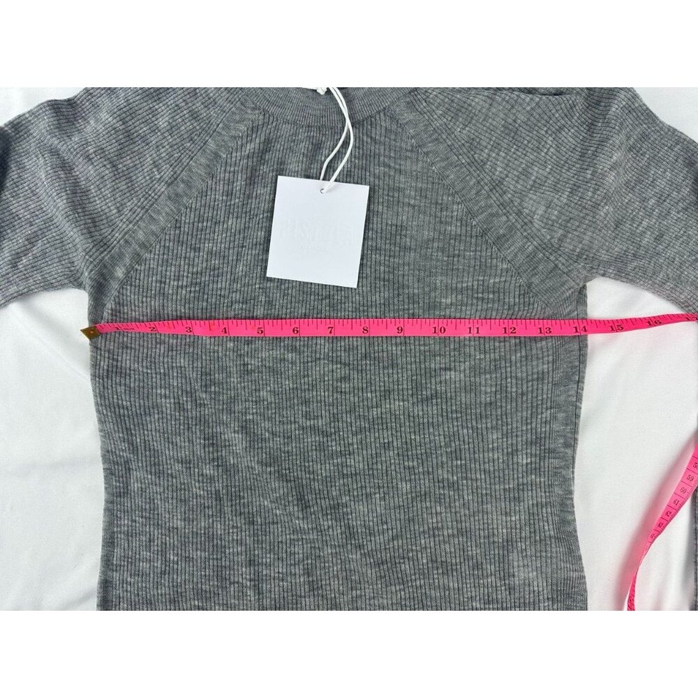 NWT Pistola Juno Feather Weight Sweater in Heather Charcoal Size Medium - Picture 10 of 10